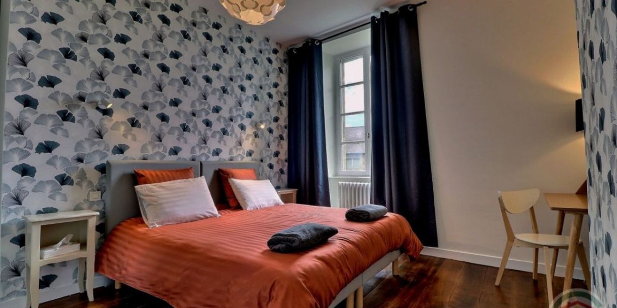 lit double - chambre Ginko - O jardin Sakura